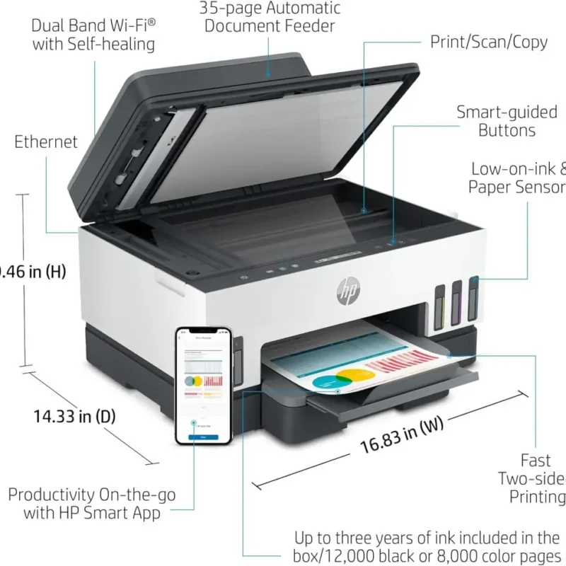 Enjoy high-quality prints and cost savings with the HP Smart Tank 750 Wi-Fi Duplexer All-in-One Printer. Available at Buytronics in Dubai, UAE.