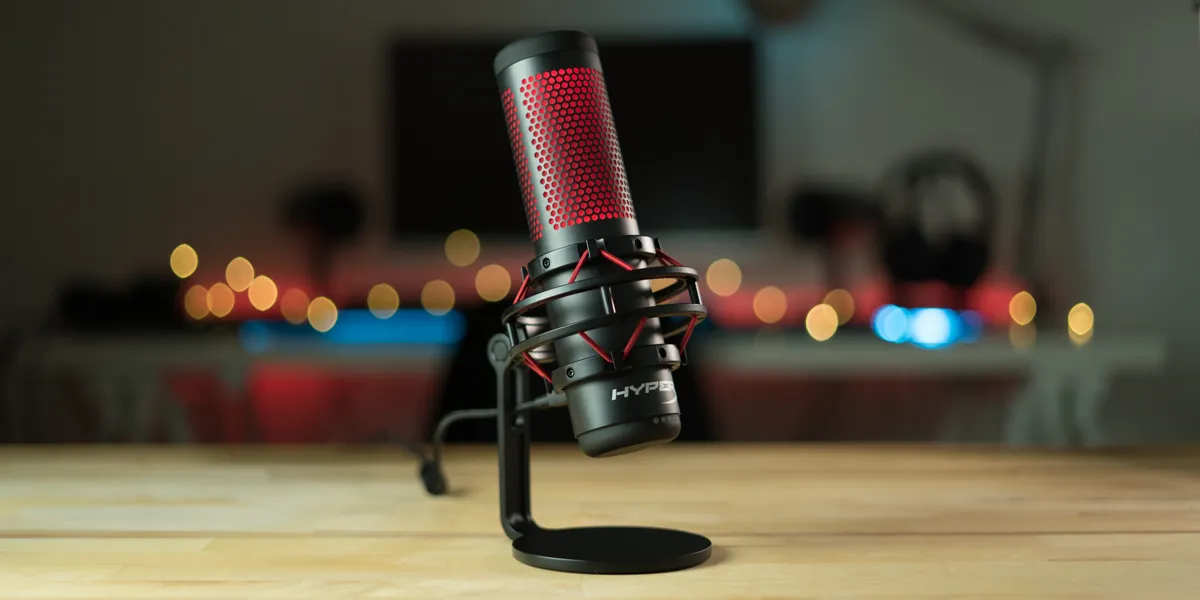 "HyperX QuadCast USB Condenser Gaming Microphone in dubai, uae. buytronics"
