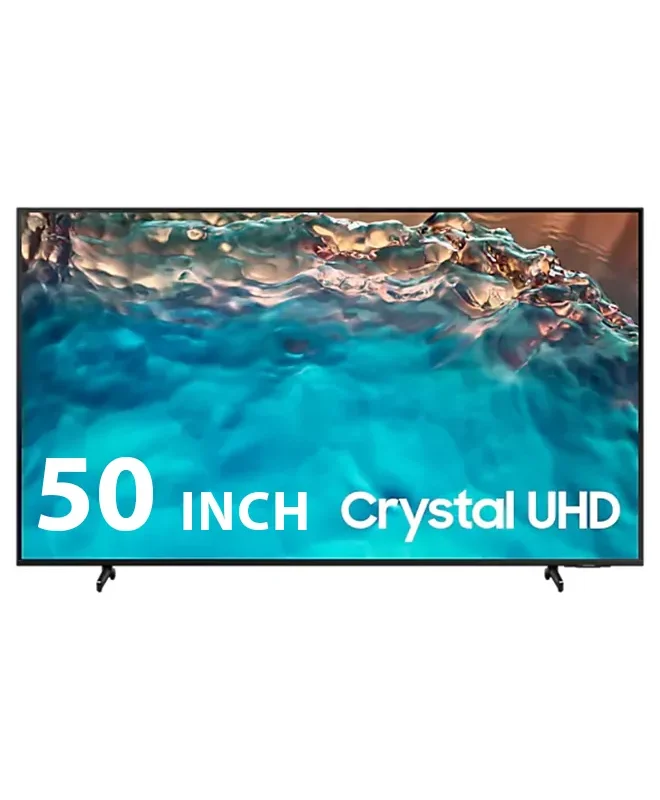 "Samsung 50" BU8000 Crystal UHD 4K Smart TV - A sleek and modern television with a crystal-clear 4K UHD display.