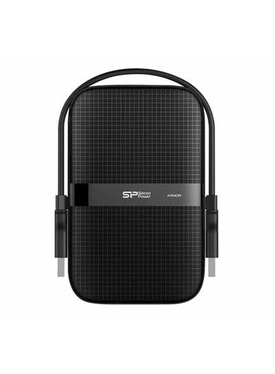 Silicon Power Armor A60 - 5TB External Shockproof Hard Drive available at Buytronics in Dubai, UAE - Rugged design with rubberized coating, 5TB storage capacity, USB 3.0 interface, shock resistance, compatible with Windows and Mac. Visit Buytronics for more details and purchase options