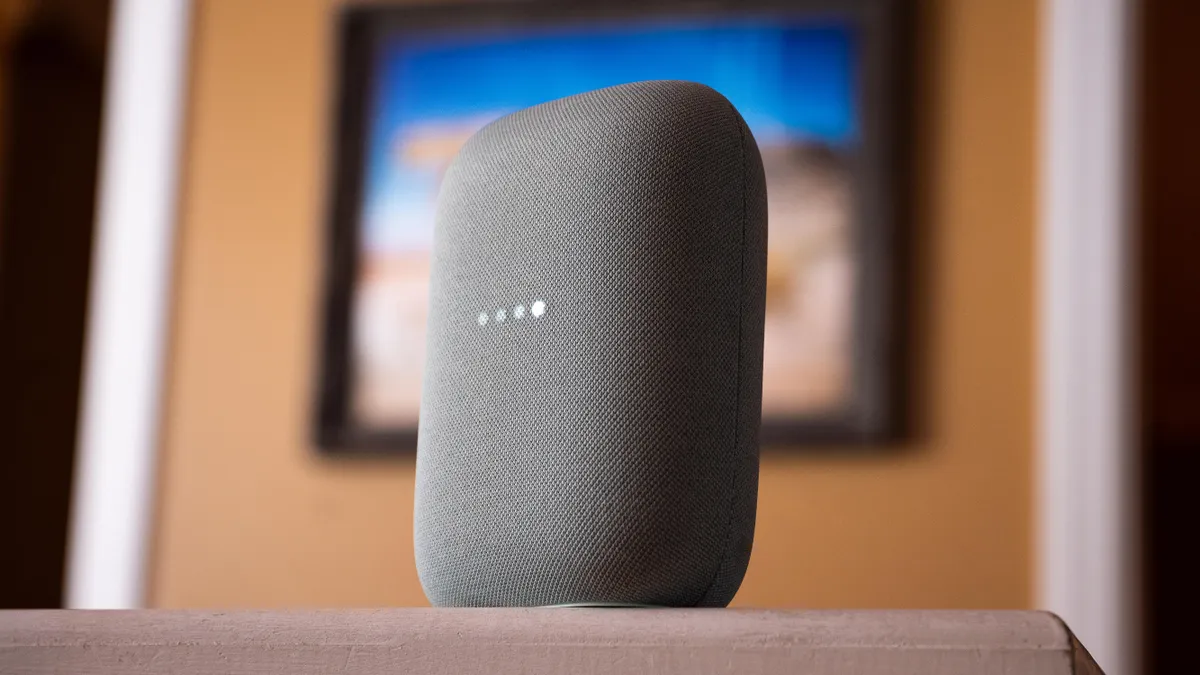 "Buy the Google Nest Audio smart speaker at Buytronics in Dubai, UAE." 