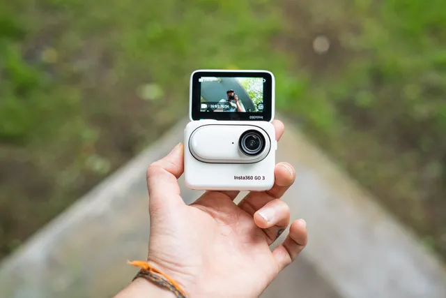 A compact and lightweight action camera, the Insta360 GO 3, captures adventures on the go with its high-quality imaging capabilities and portability.