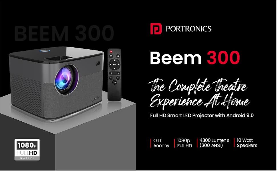 buytronics-LED Projector BEEM-300 Wi-Fi Multimedia