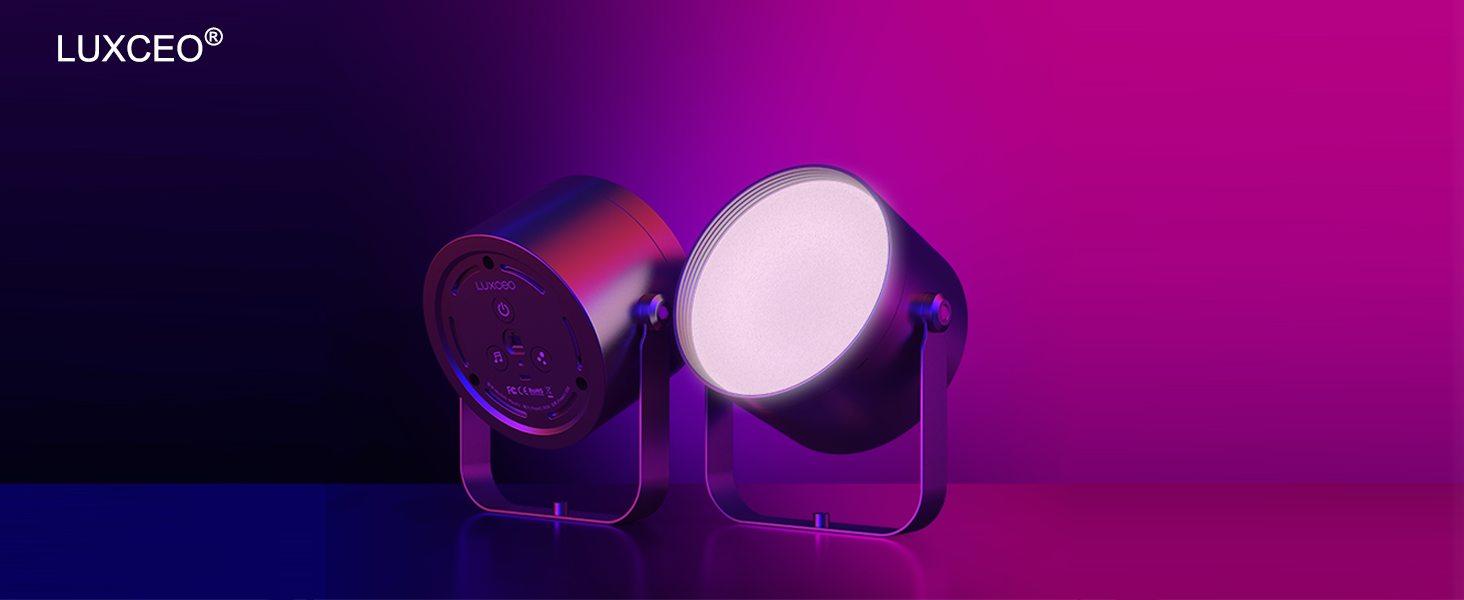 buytronics-LUXCEO RGB LED Video Light, 10W Video Lighting with Remote Control