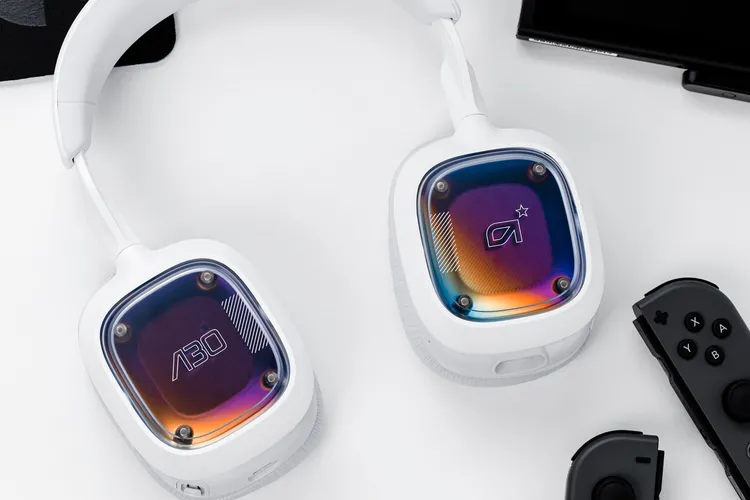The Astro A30 Wireless LIGHTSPEED Gaming Headset, showcasing its versatile connectivity options. Available at Buytronics in Dubai, UAE.