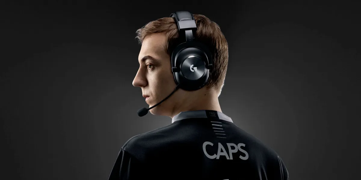 A side view of the Logitech G PRO X Wireless Gaming Headset, emphasizing its comfortable memory foam earpads that provide a snug fit and passive noise isolation.