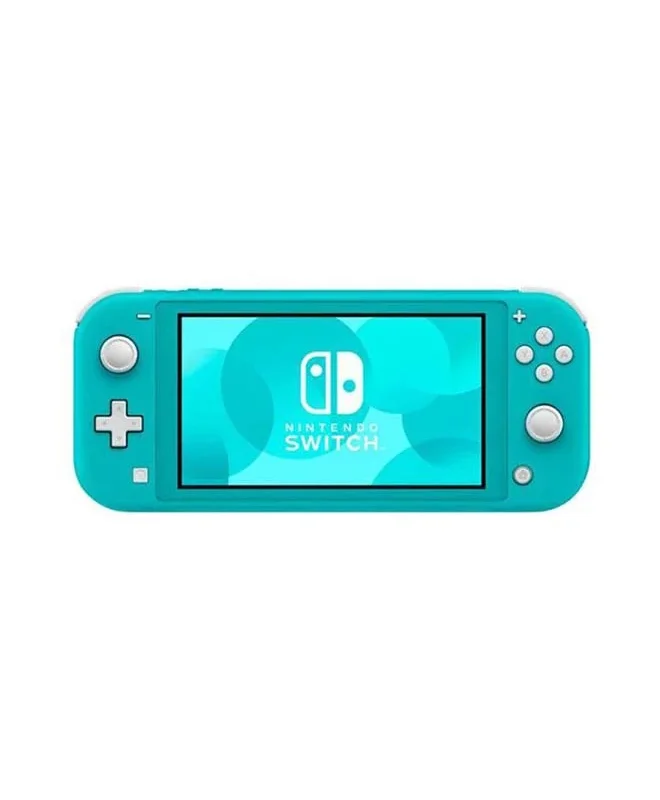 Nintendo Switch Lite in vibrant turquoise color.