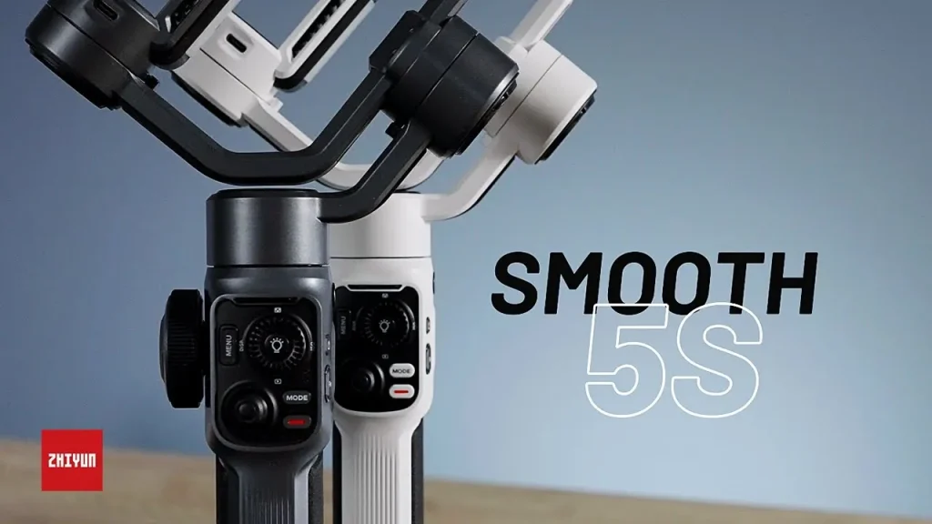 buytronics-ZHIYUN Smooth 5S with Built in Light- 3-Axis Gimbal with Smart Follow Gimbal Stabilizer