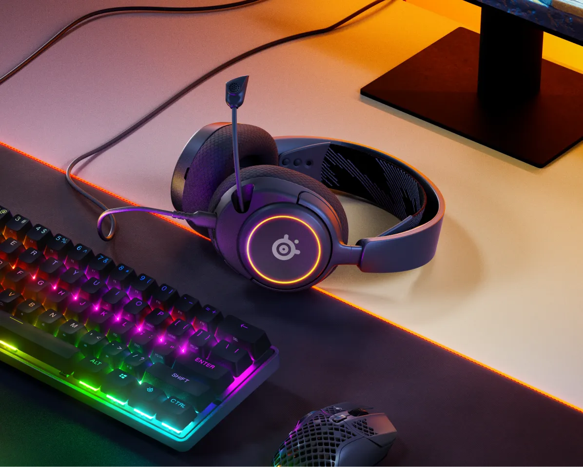SteelSeries Arctis Nova3 Gaming Headset: Immersive audio, comfort, and style for gamers. Available at Buytronics in Dubai, UAE