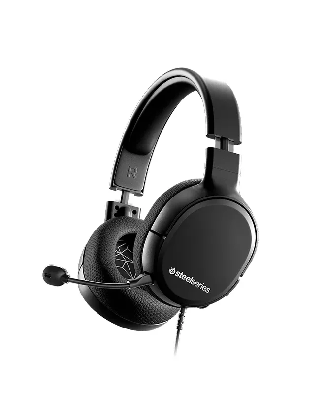 "SteelSeries ARCTIS 1 Wired Gaming Headset with ClearCast Noise-Canceling Microphone, Lightweight Design, and Cross-Platform Compatibility for Immersive Gaming and Chatting"