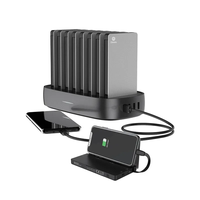 obranu-8000mAh-Power Bank Station 8in1