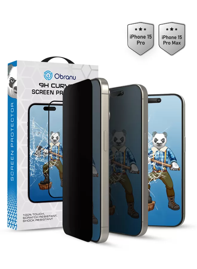 obranu s Obranu – 9H – Curved Screen Protector (Privacy) - Image 1