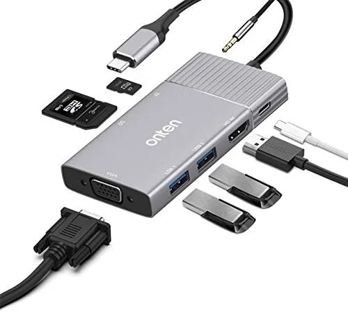 ONTEN Multifunction Type-C Adapter (OTN-95113): Versatile connectivity hub