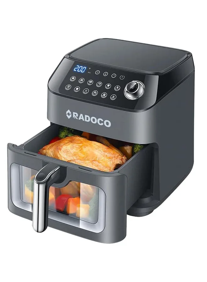 A sleek Radoco Smart Air Fryer Oven, 7.3L capacity, 1800W power A sleek Radoco Smart Air Fryer Oven, 7.3L capacity, 1800W power