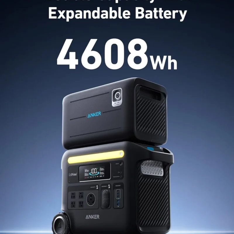 Anker - SOLIX F2600 Portable Power Station - 2400W Solar Generator