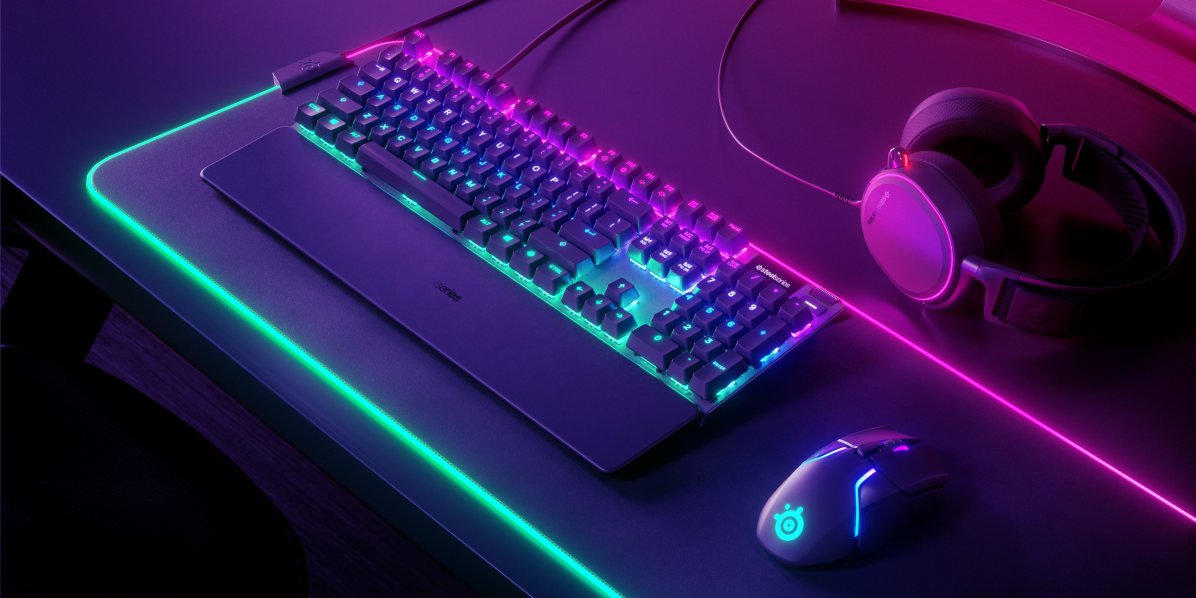 Unlock Your Gaming Potential with the SteelSeries Apex Pro Mechanical Gaming Keyboard. Available at Buytronics in Dubai, UAE