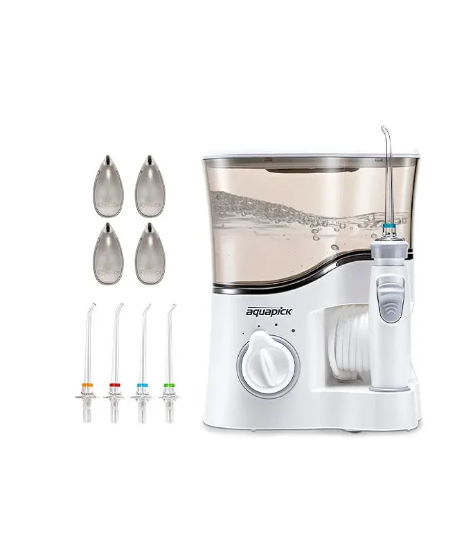 "Oral irrigator AQ-350 by Aquapick for home use."