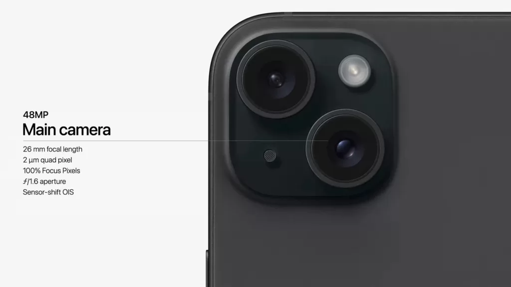 Enjoy all-day battery life with the efficient iPhone 15