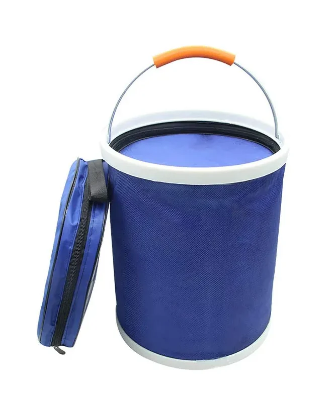 Blue Collapsible Folding Bucket 13L - Compact and Foldable Design