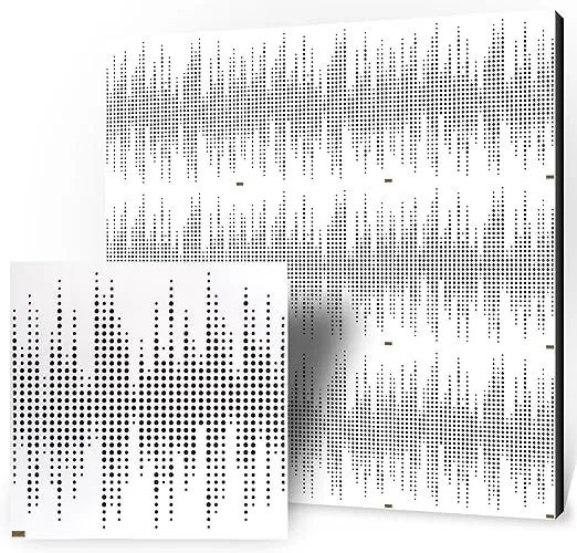 buytronics-Athos White 60 X 60 Acoustic Wooden Panels – Pack of 4