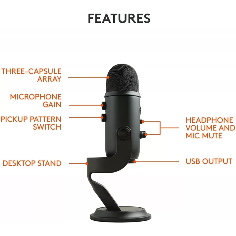 buytronics-Logitech Blue Yeti USB Microphone