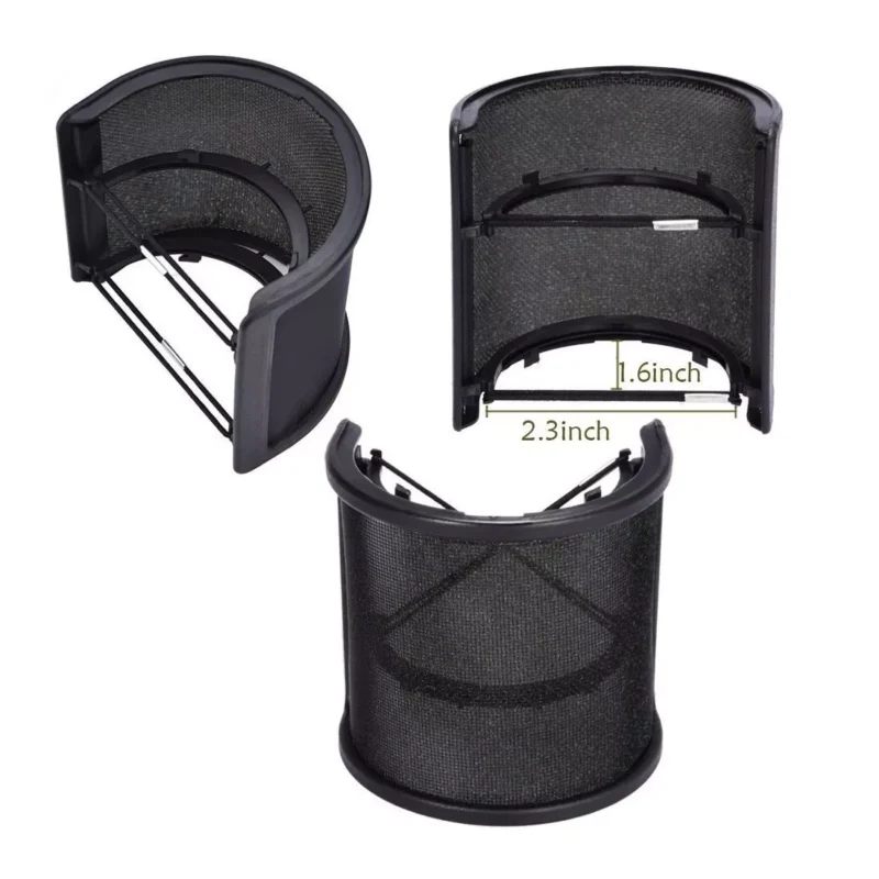 buytronics-Pop Filter,PEMOTech [Upgraded Three Layers] Metal Mesh & Foam & Etamine Layer Microphone