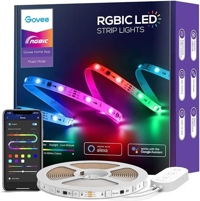 buytronics-Govee RGBIC Basic Wi-Fi + Bluetooth LED Strip Lights 5 Meter