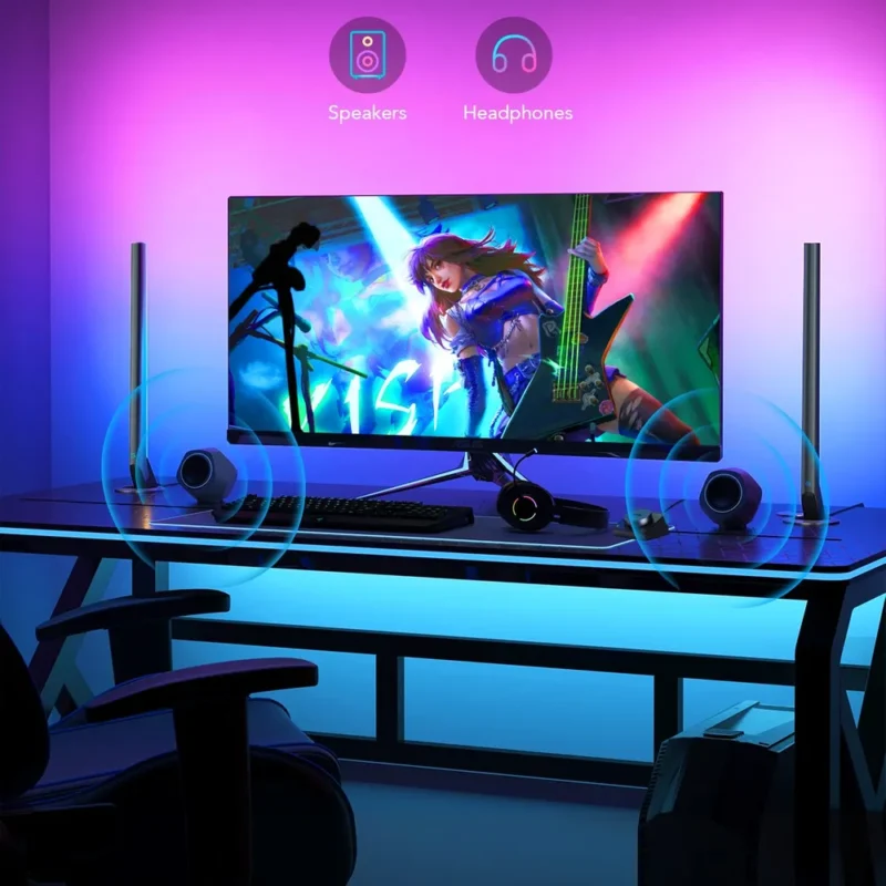 buytronics-Govee - RGBIC Wi-Fi Gaming Light Bars with Smart Controller