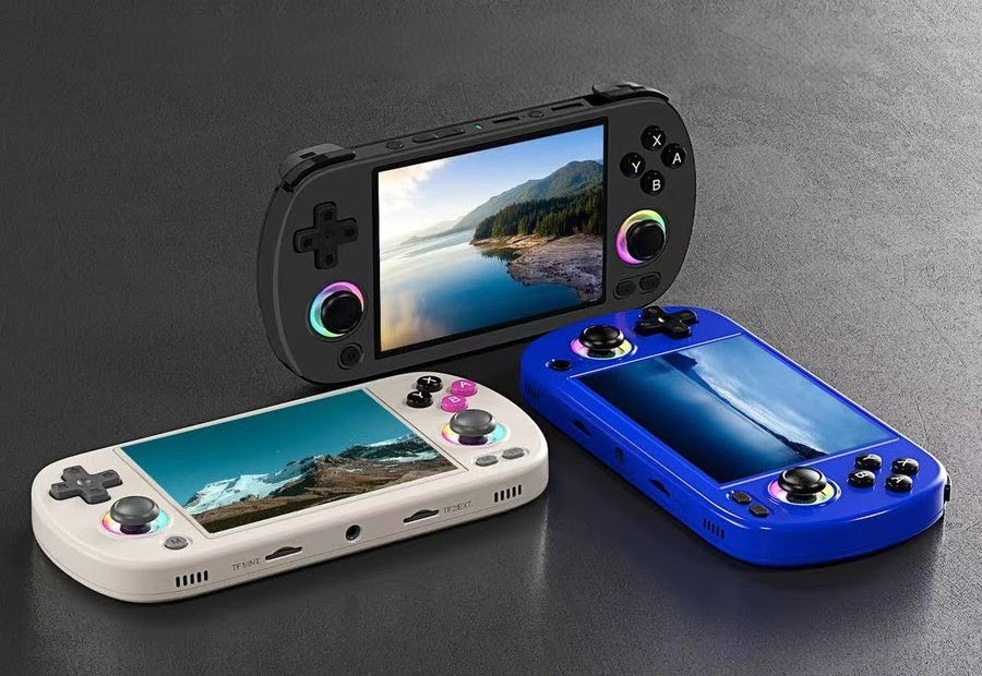 BUYTRONICS-ANBERNIC - RG40XX H 128GB Retro Game Console with RGB Light