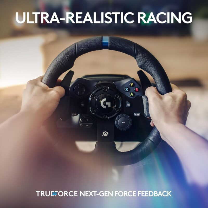 buytronics-Logitech G923 Racing Wheel and Pedals for Xbox Series X-S, Xbox One