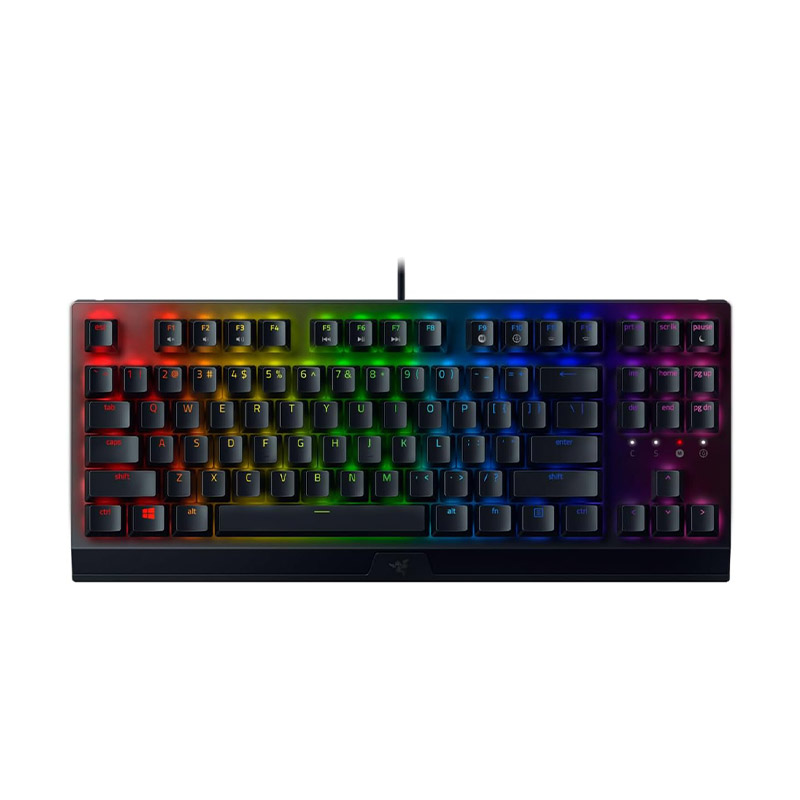 buytronics-Razer BlackWidow V3 Tenkeyless - Green Switch - US - Black Compact Mechanical keyboard with Razer Chroma RGB