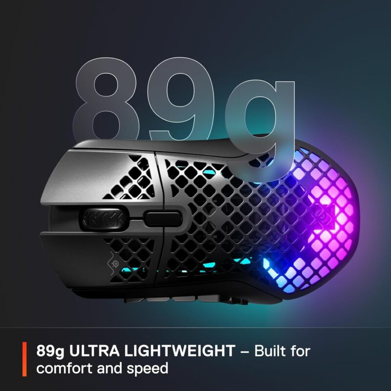 buytronics-SteelSeries - Aerox 9 Wireless Ultra Lightweight Super-Fast MOBA/MMO Mouse with AquaBarrier