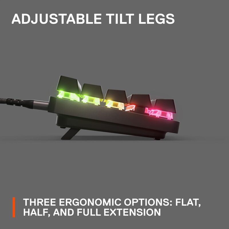 buytronics-SteelSeries - Apex 9 Mini Optical Switch TKL Gaming Keyboard in 60% Form Factor WIRED