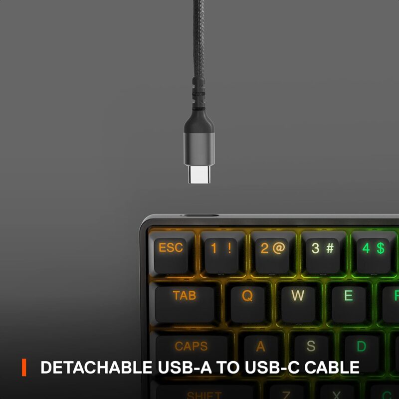 buytronics-SteelSeries - Apex 9 Mini Optical Switch TKL Gaming Keyboard in 60% Form Factor WIRED