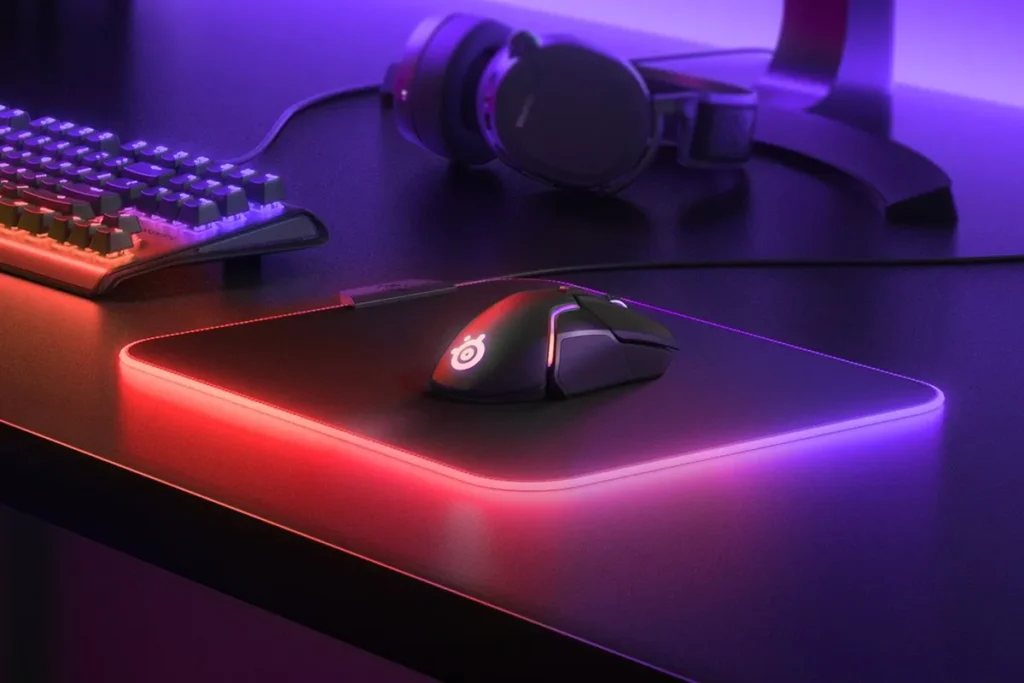 buytronics-SteelSeries - QcK Prism Cloth Micro Woven Cloth Mousepad with Game-Enhancing Illumination