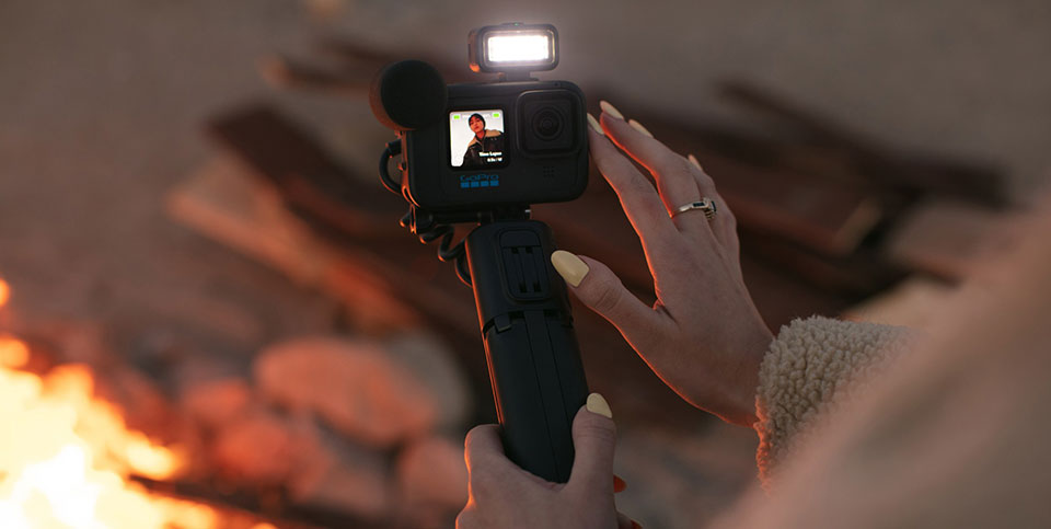 buytronics-GoPro HERO11 Black Creator Edition Includes Volta Battery Grip Tripod Remote Media Mod Light Mod Enduro Battery