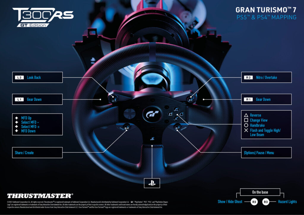 buytronics-Thrustmaster T300RS GT, Racing Wheel and 3 Pedals, PS4 and PC, REALSIMULATOR Force Feedback PS5 games