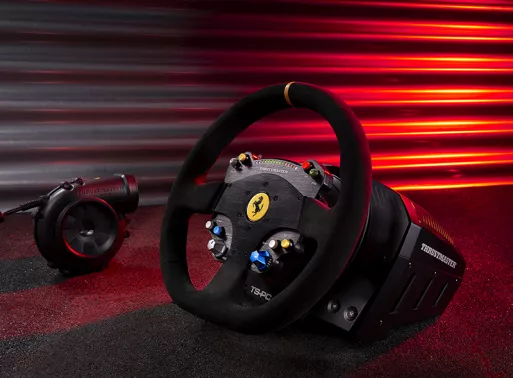 buytronics-Thrustmaster ecosystem: fully compatible! Compatible on PC with Thrustmaster accessories*: Detachable wheels*: Ferrari F1 Wheel Add-On*, TM Open Wheel*, Rally Wheel Add-On Sparco R383 Mod*, TM Leather 28 GT Wheel Add-On*, etc. Racing ecosystem: T3PA and T3PA-PRO pedal sets*, TH8A shifter* and TSS Handbrake Sparco Mod+