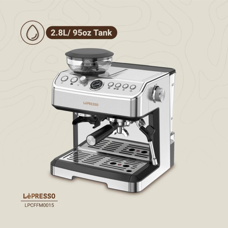 Lepresso Advanced coffee Machine - Silver - Image 3