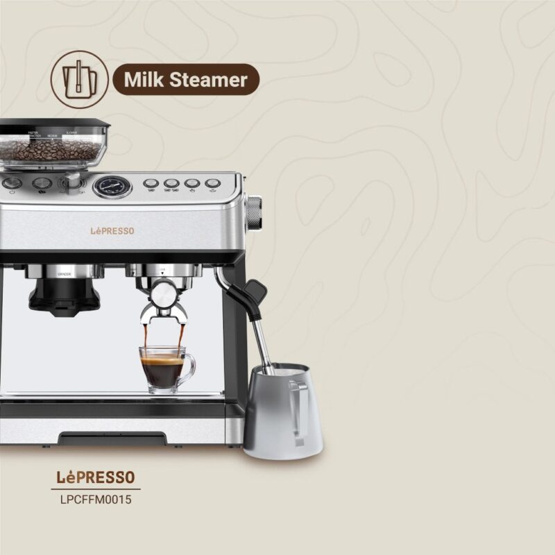 Lepresso Advanced coffee Machine - Silver - Image 4