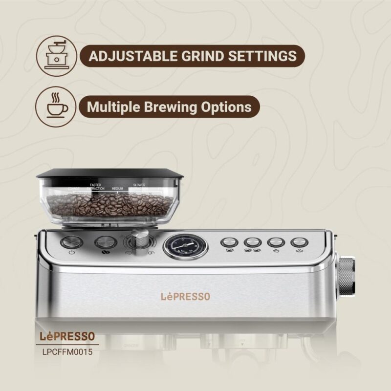 Lepresso Advanced coffee Machine - Silver - Image 5
