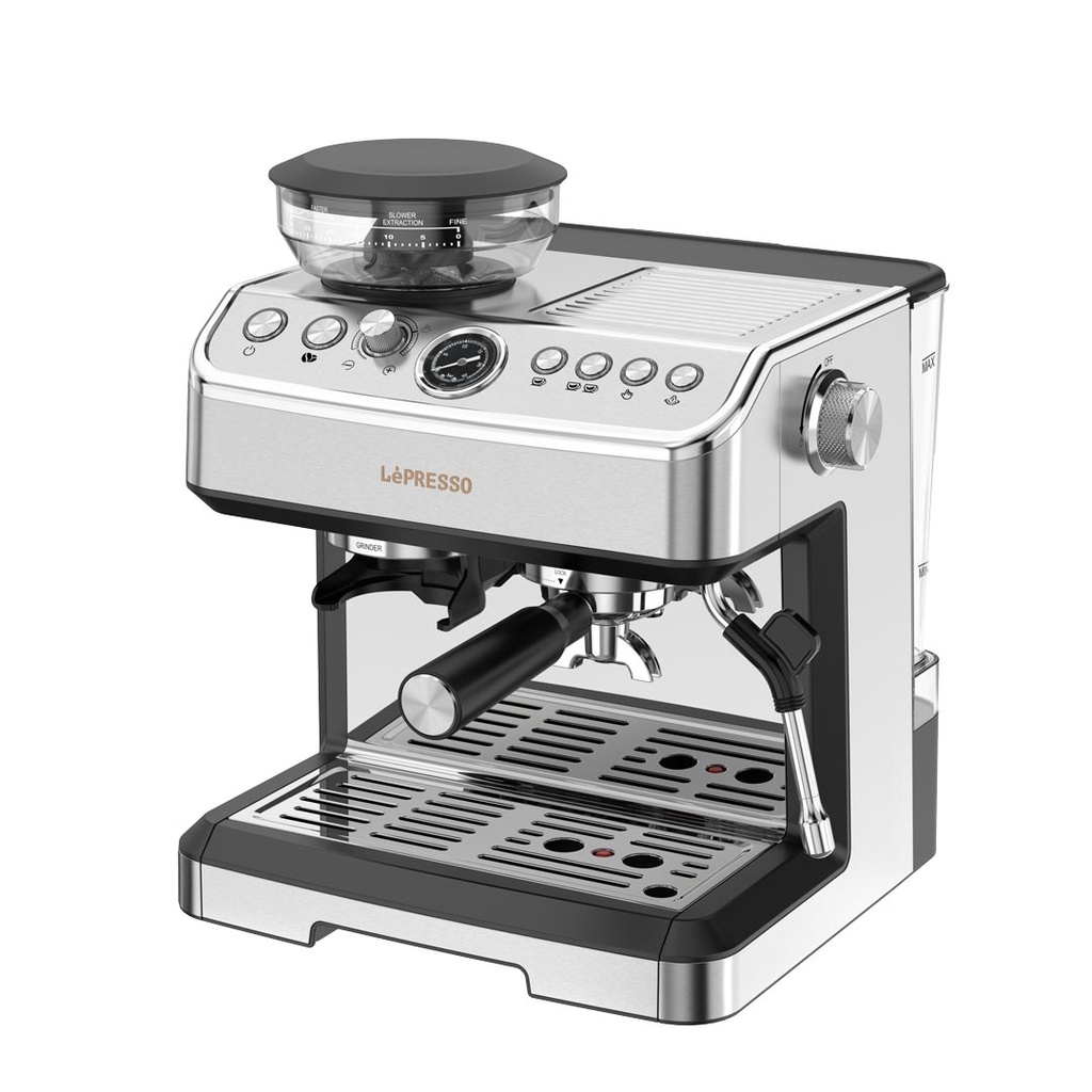 Lepresso Advanced Espresso Machine -GBuytronics Lepresso Advanced coffee Machine - Silver - Image 1