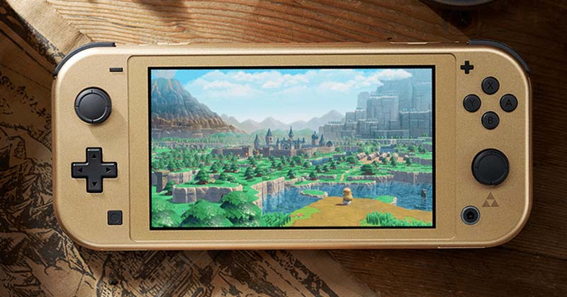 buytronics-Nintendo Switch Lite Hyrule Edition with Bonus Nintendo Switch Online + Expansion Pack