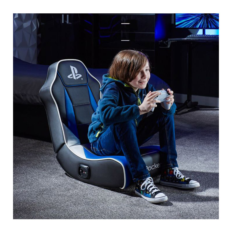buytronics-X Rocker Playstation Geist V2 2.0 Floor Rocker Black Gaming Chair