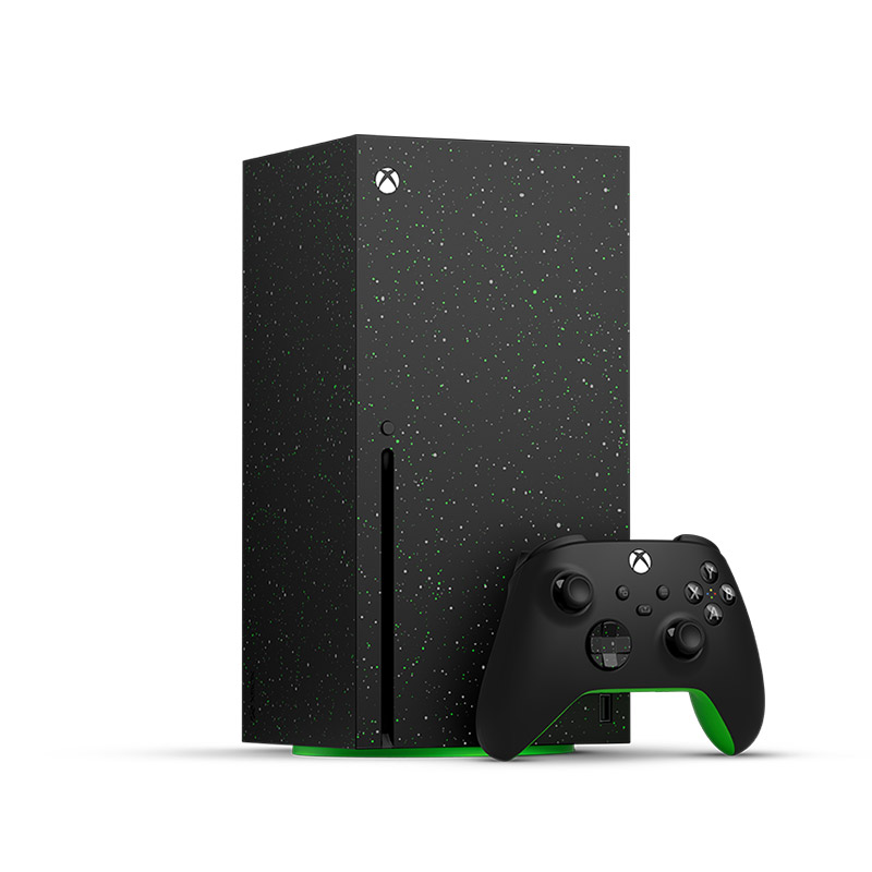 buytronics-Xbox Microsoft Series X 2TB Disc Drive Galaxy black Game Console