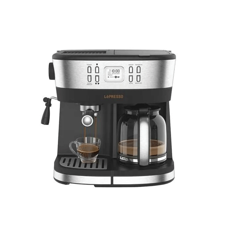 buytronics-LePresso Dual Brew Drip Coffee & Espresso Milk And Flow