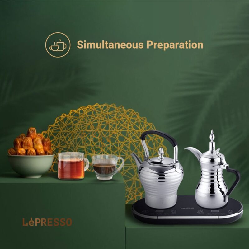 LePresso Dual Pot Arabic Coffee And Tea Dallah - Image 7