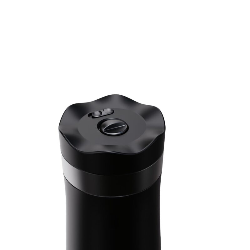 LePresso Insulated Mug with French Press - Black - Image 2