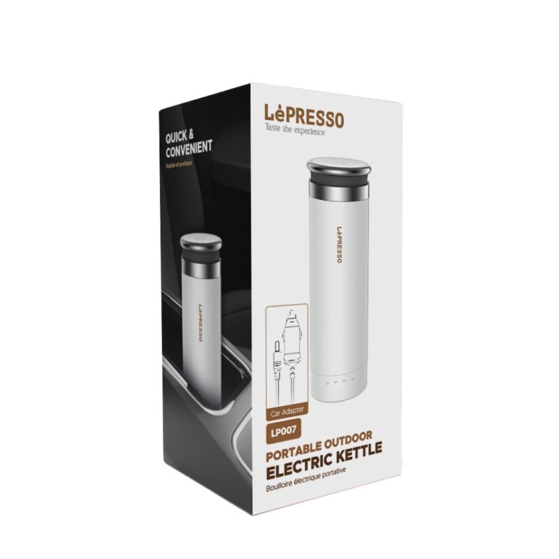 LePresso Portable Outdoor Electric Kettle - White - Image 3