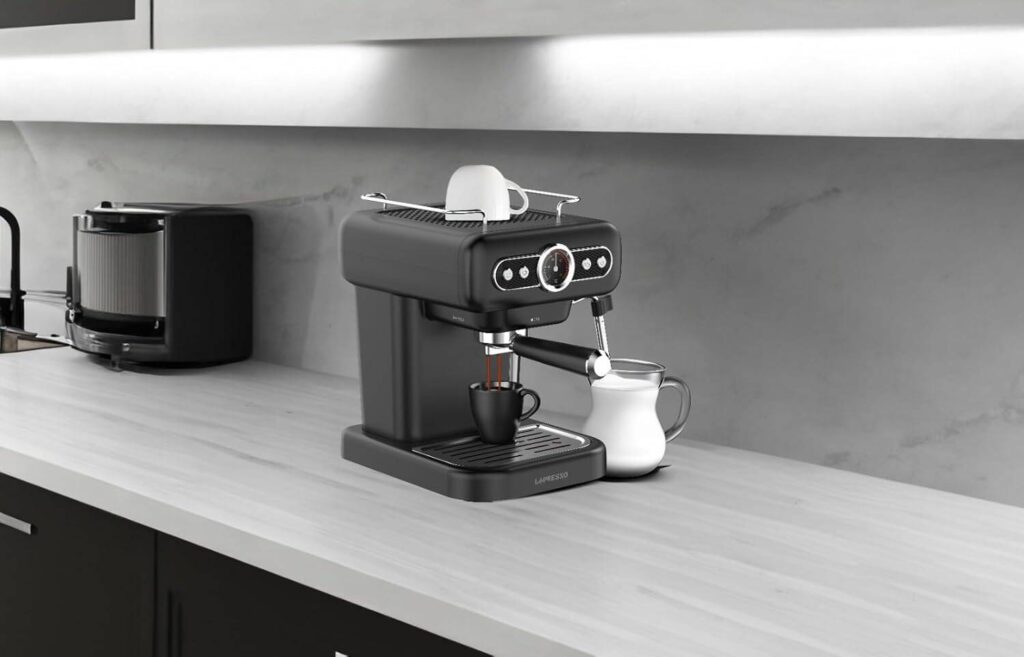 buytronics-LePresso Retro Espresso Boiler Machine Gauge and Milk Steamer